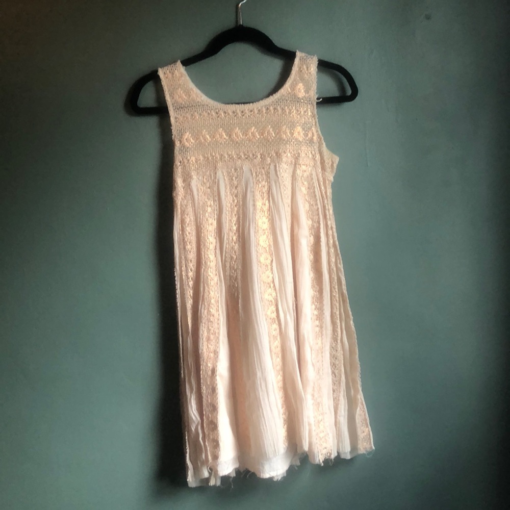 Free People blush/rose gold Dress